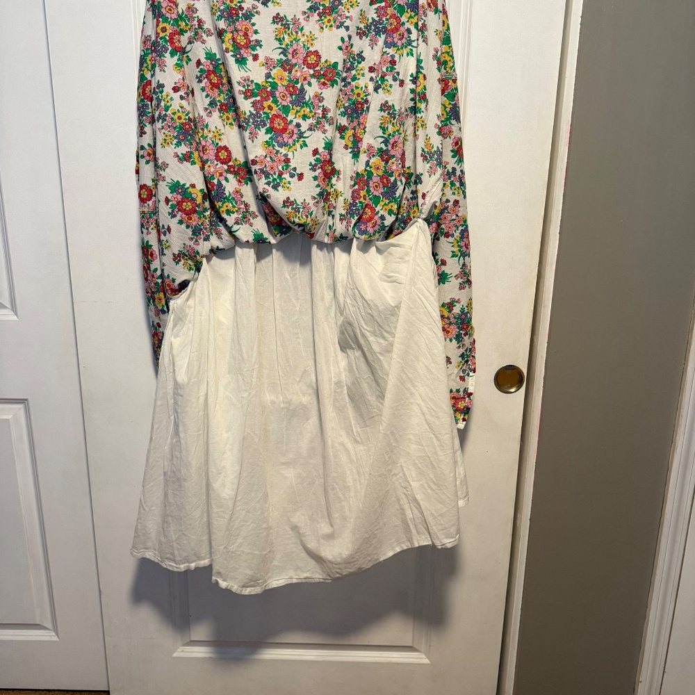 Boden Lillian Cotton Floral Midi Dress Size 16/18 - Picture 10 of 14